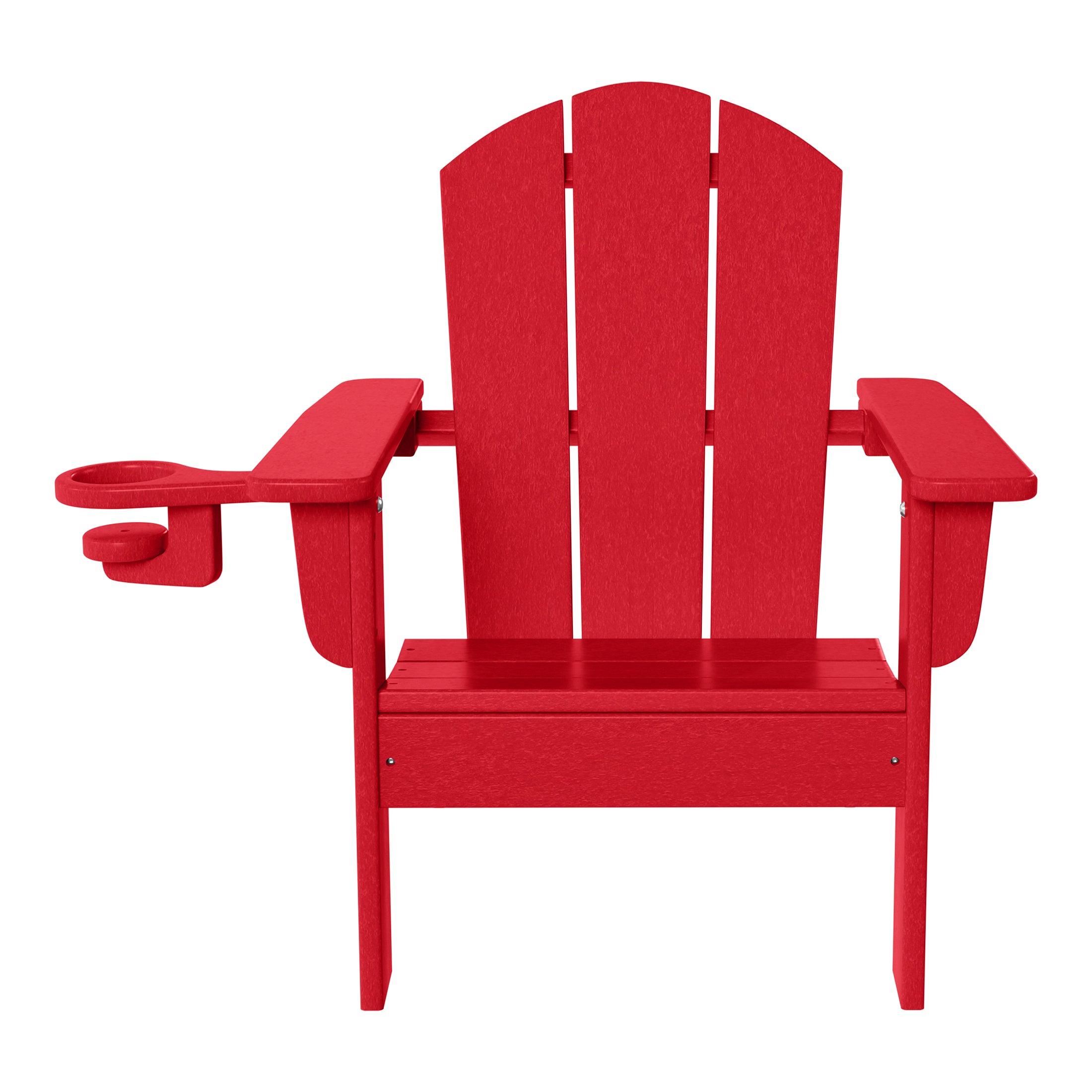 Tiny Terraces Kids Adirondack Chair with Cup Holder (Set of 2) Red Seahawk Designs Kids Adirondack Chairs