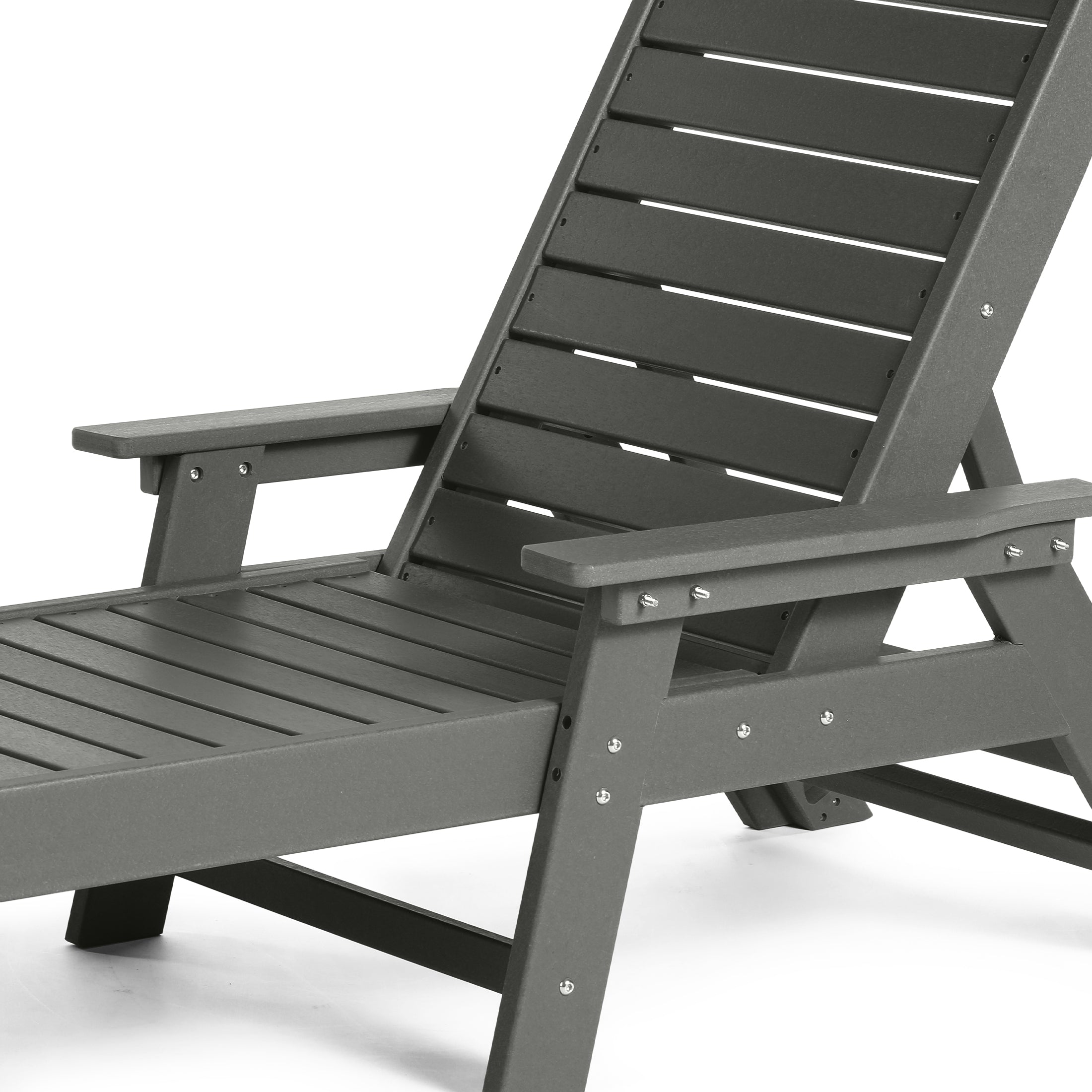 Santa Monica All-Weather Outdoor Reclining Sun Lounger with Arm Rests Seahawk Designs Patio Chaise Lounges