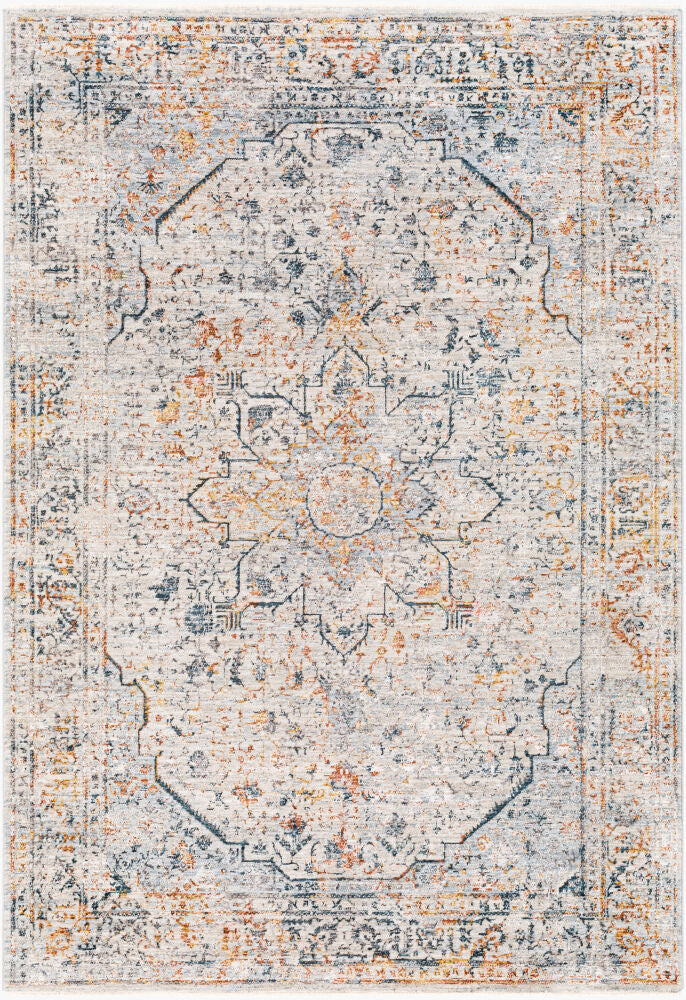 Laila Machine Woven Rug — Cream/Dusty Sage