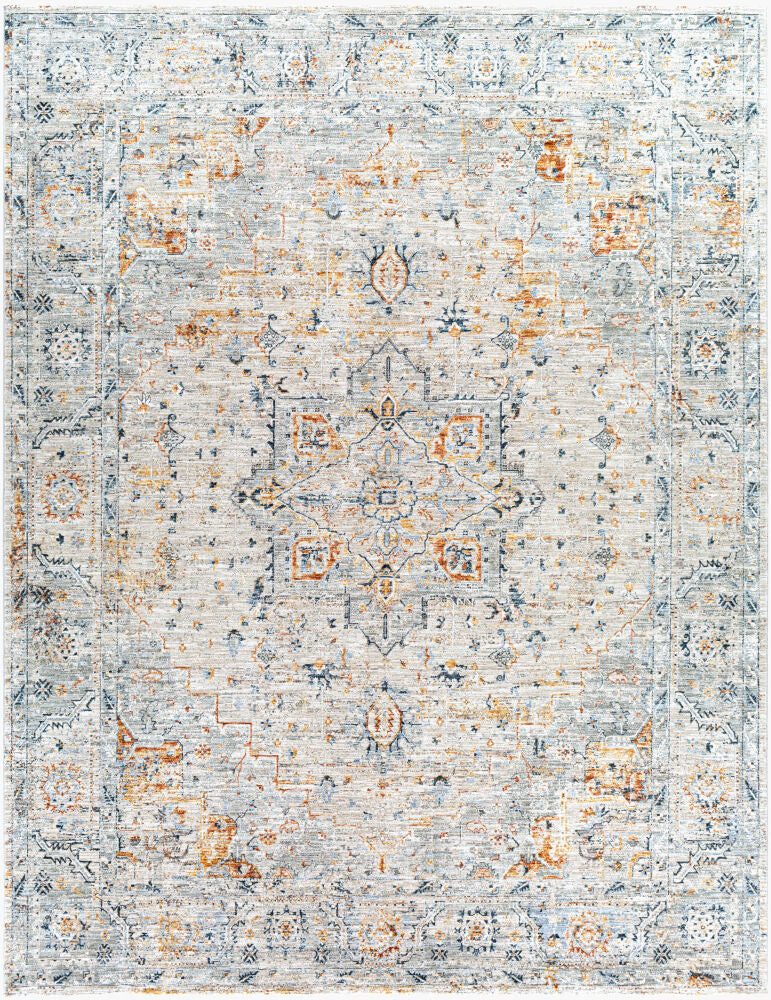 Laila Machine Woven Rug — Cream/Dusty Sage