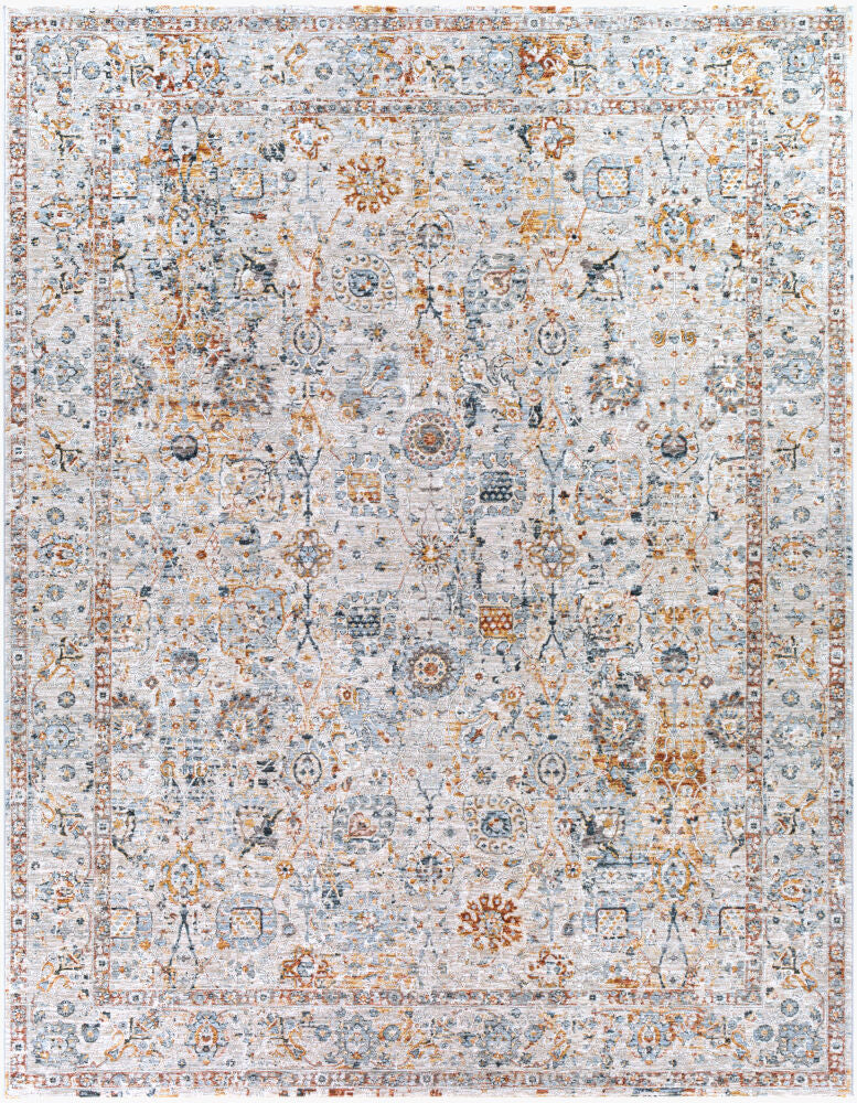 Laila Machine Woven Rug — Cream/Dusty Sage