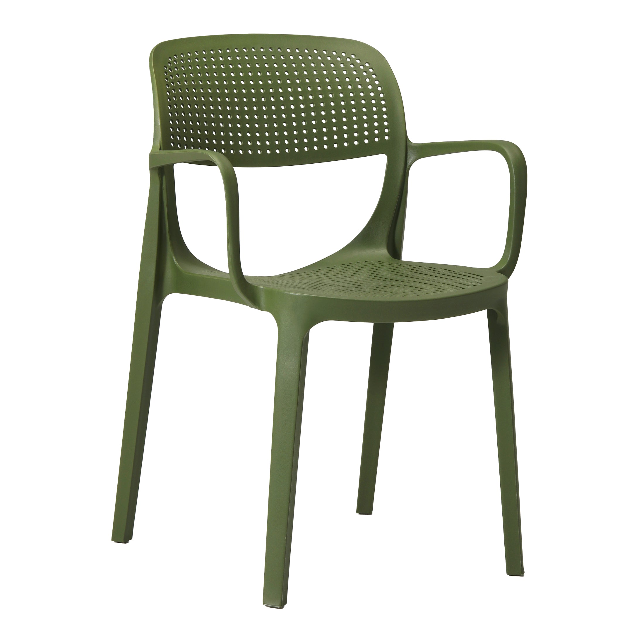 Polyform Stacking Dining Arm Chair (Set of 2) Seahawk Designs Patio Dining Chairs