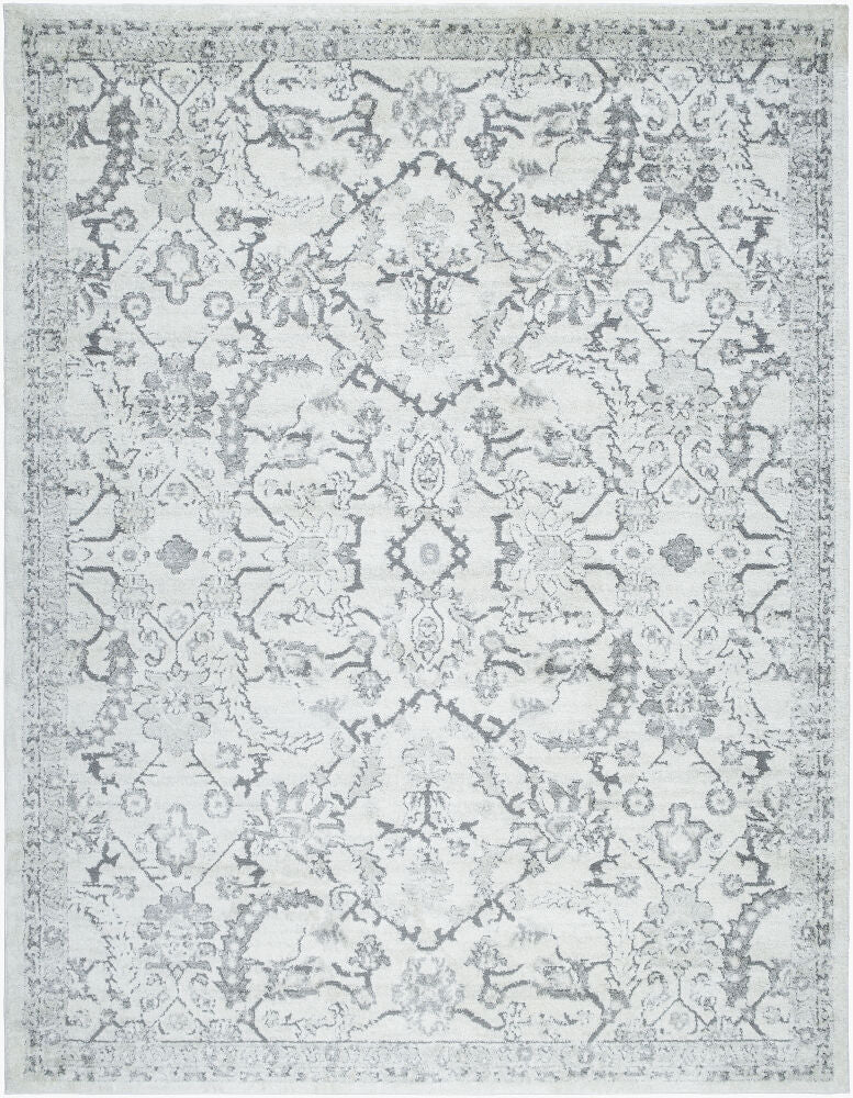 Liebe Machine Woven Rug — Gray/Light Gray