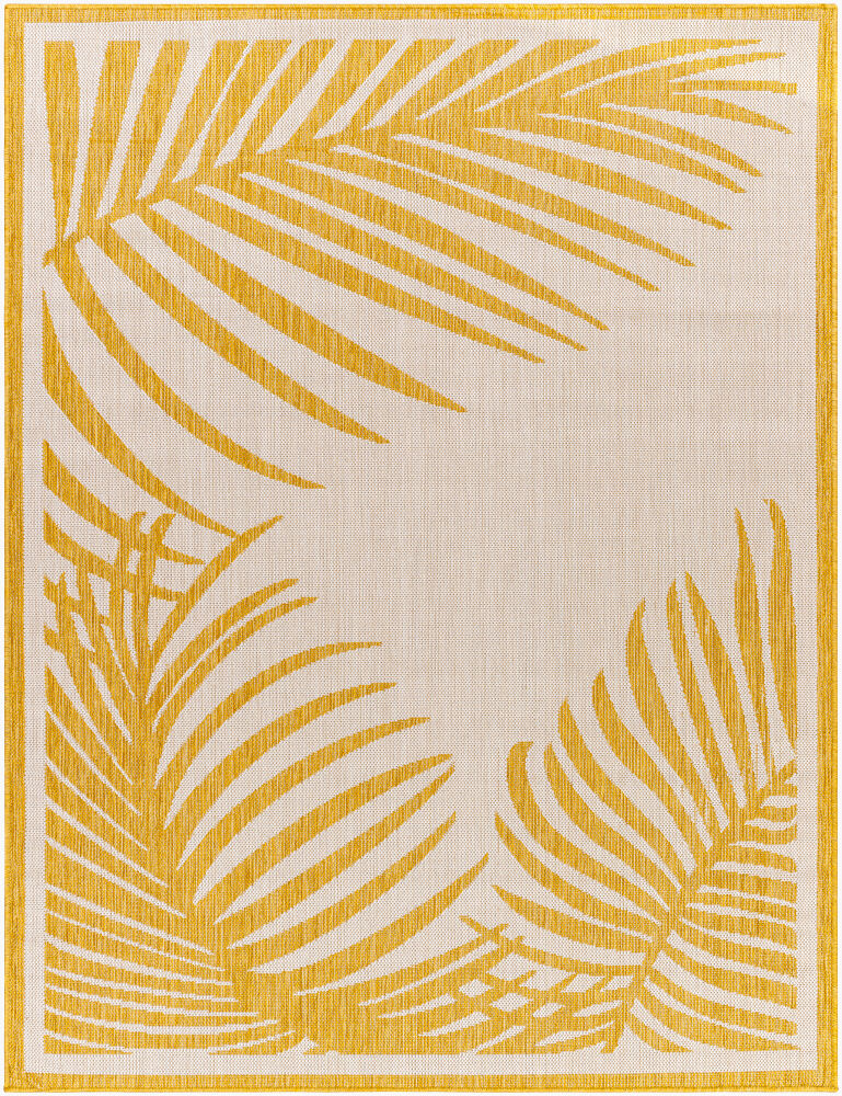 Long Beach Machine Woven Rug — Ivory/Mustard