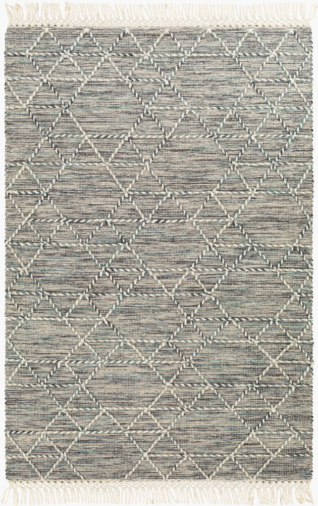 Lucia Handmade Rug — Black/Charcoal