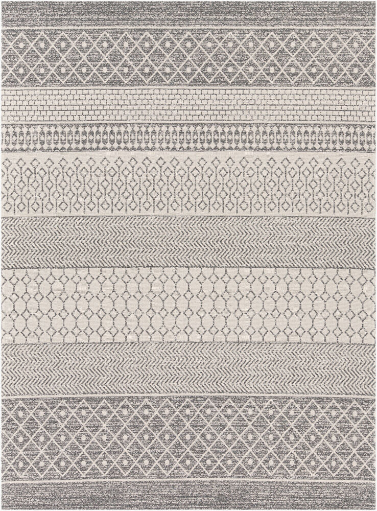 La Casa Machine Woven Rug — Charcoal/Light Slate