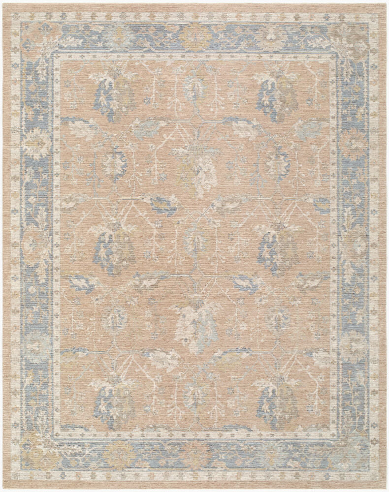 Ladik Machine Woven Rug — Brown/Denim
