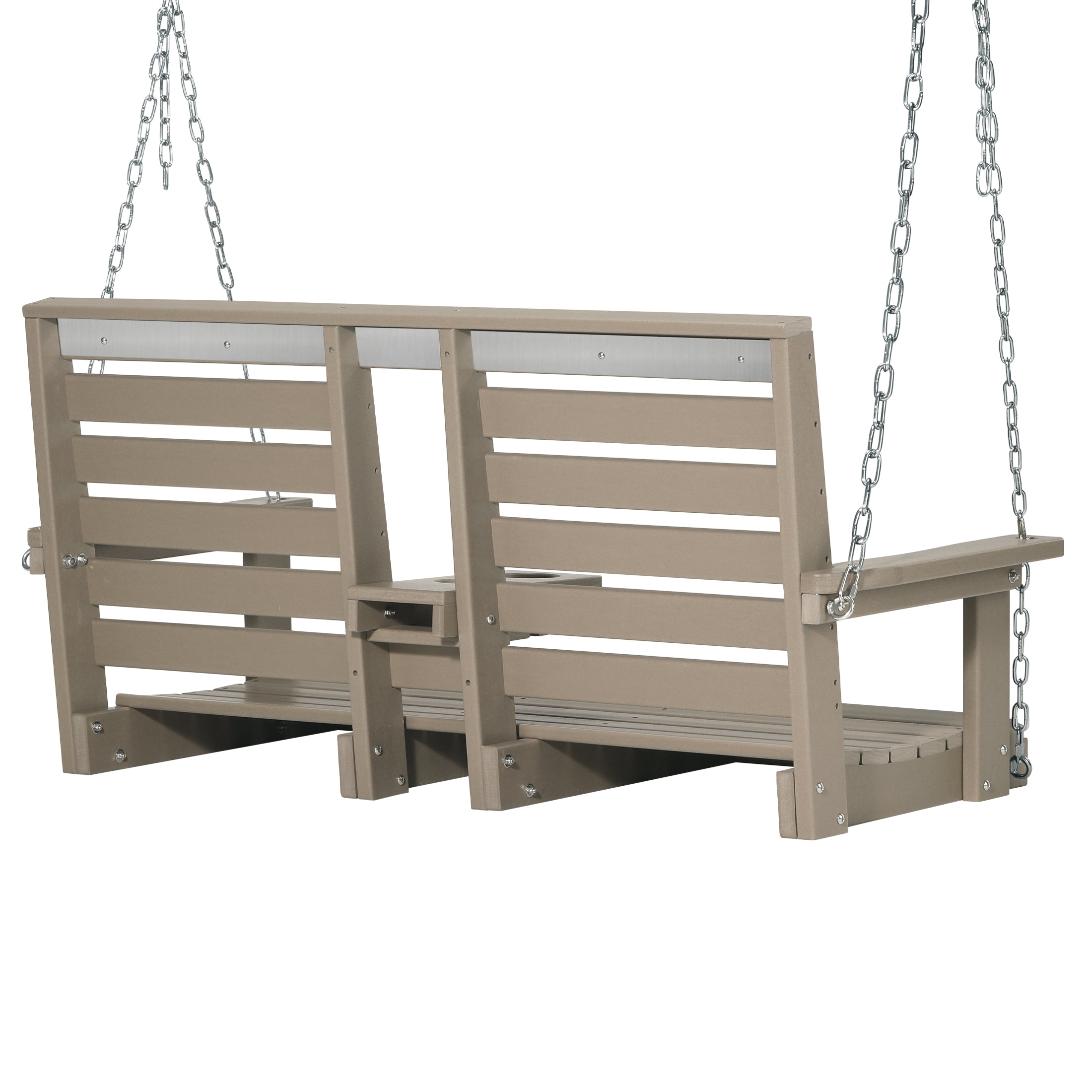 Charleston 54" Porch Swing with Folding Cup Holder Seahawk Designs Porch Swings