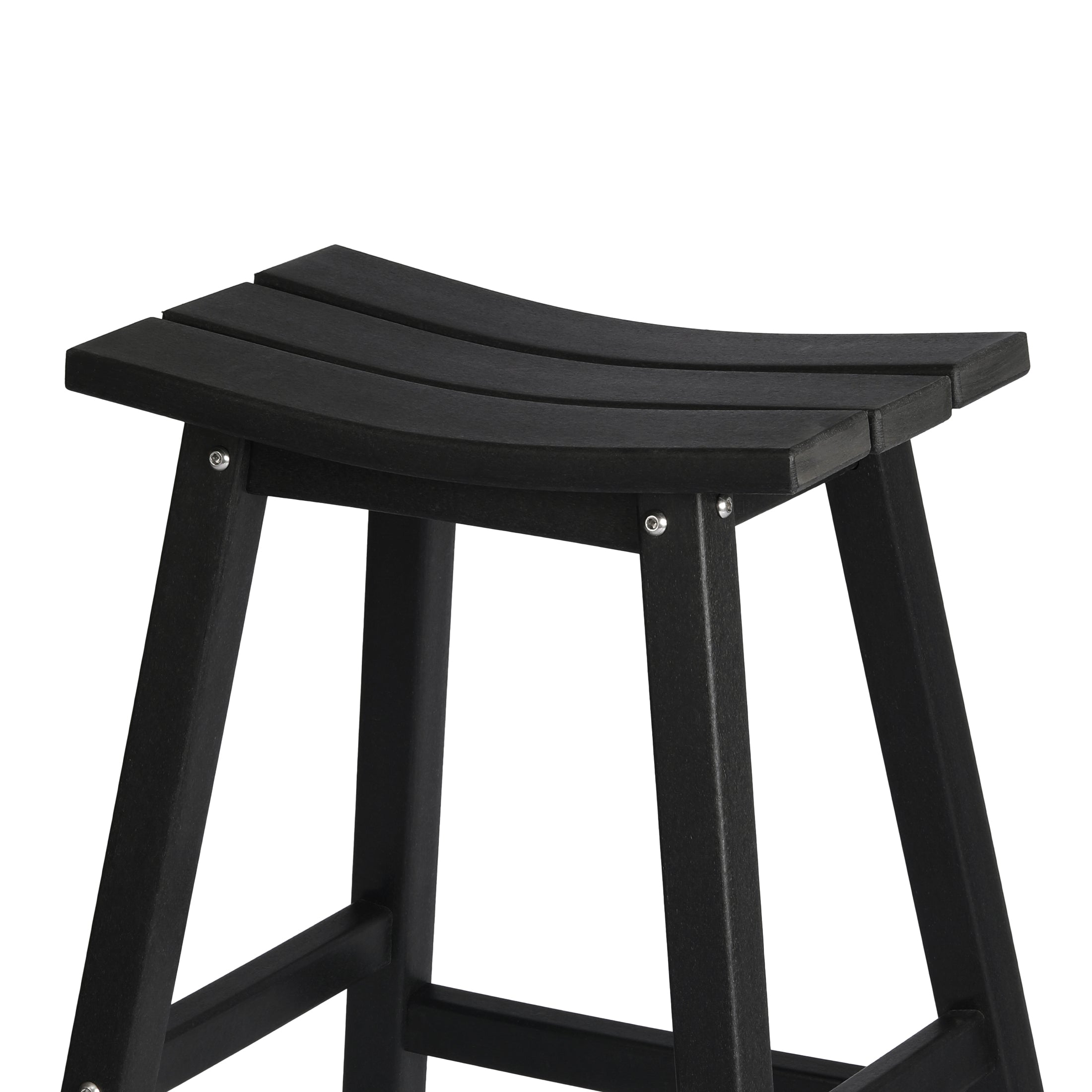 Stockholm All-Weather Outdoor Saddle Bar Stool (29" Height) Seahawk Designs Patio Bar & Counter Stools
