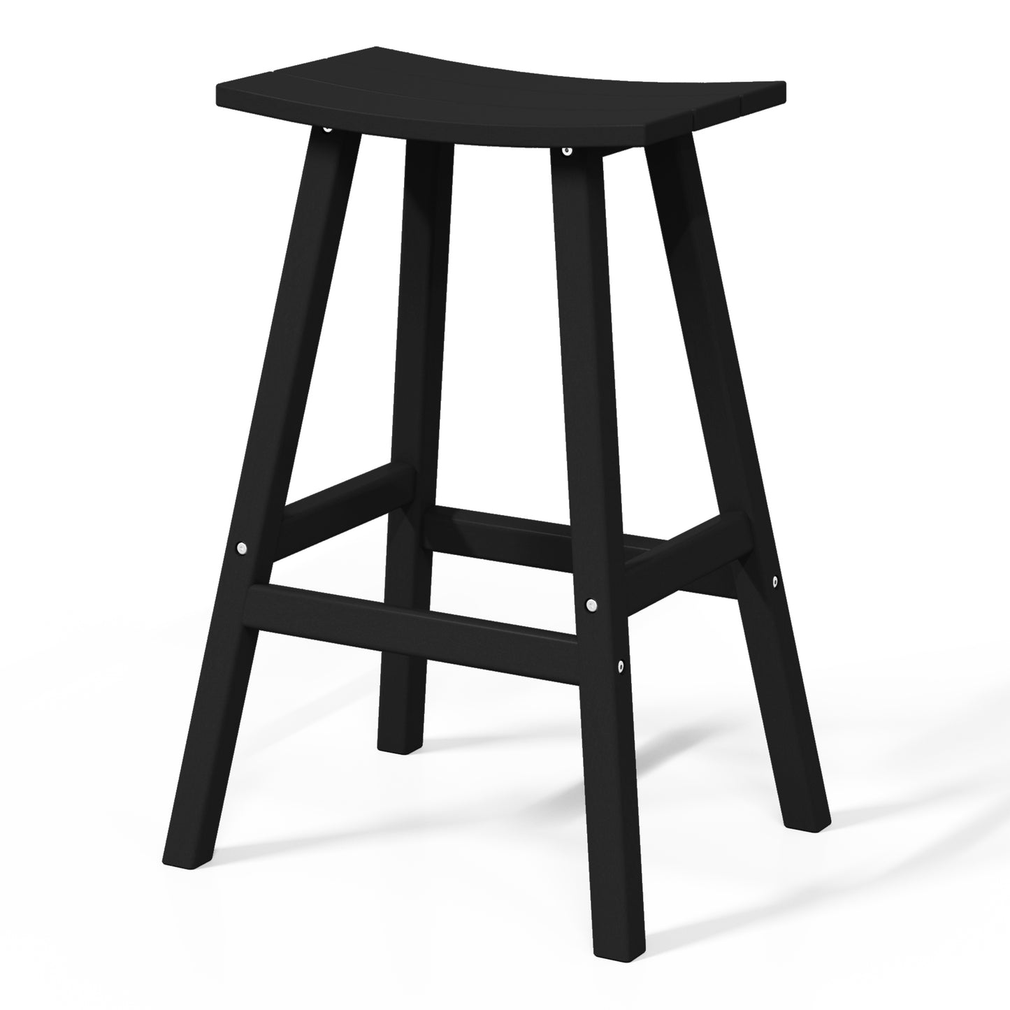 Stockholm All-Weather Outdoor Saddle Bar Stool (29" Height) Seahawk Designs Patio Bar & Counter Stools