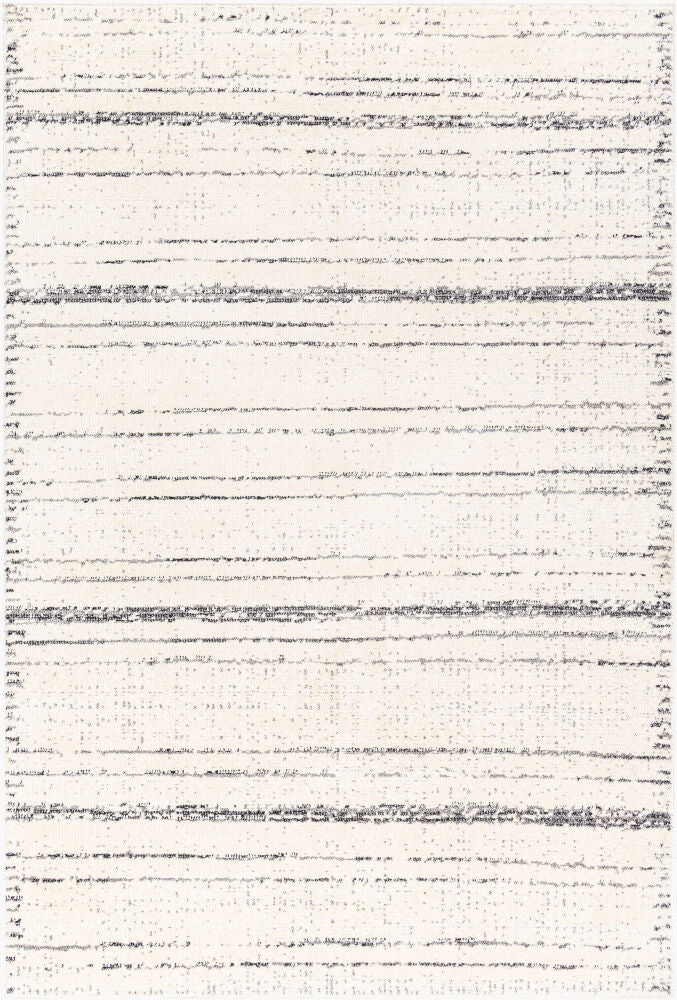 La Boheme Machine Woven Rug — Black/Ivory