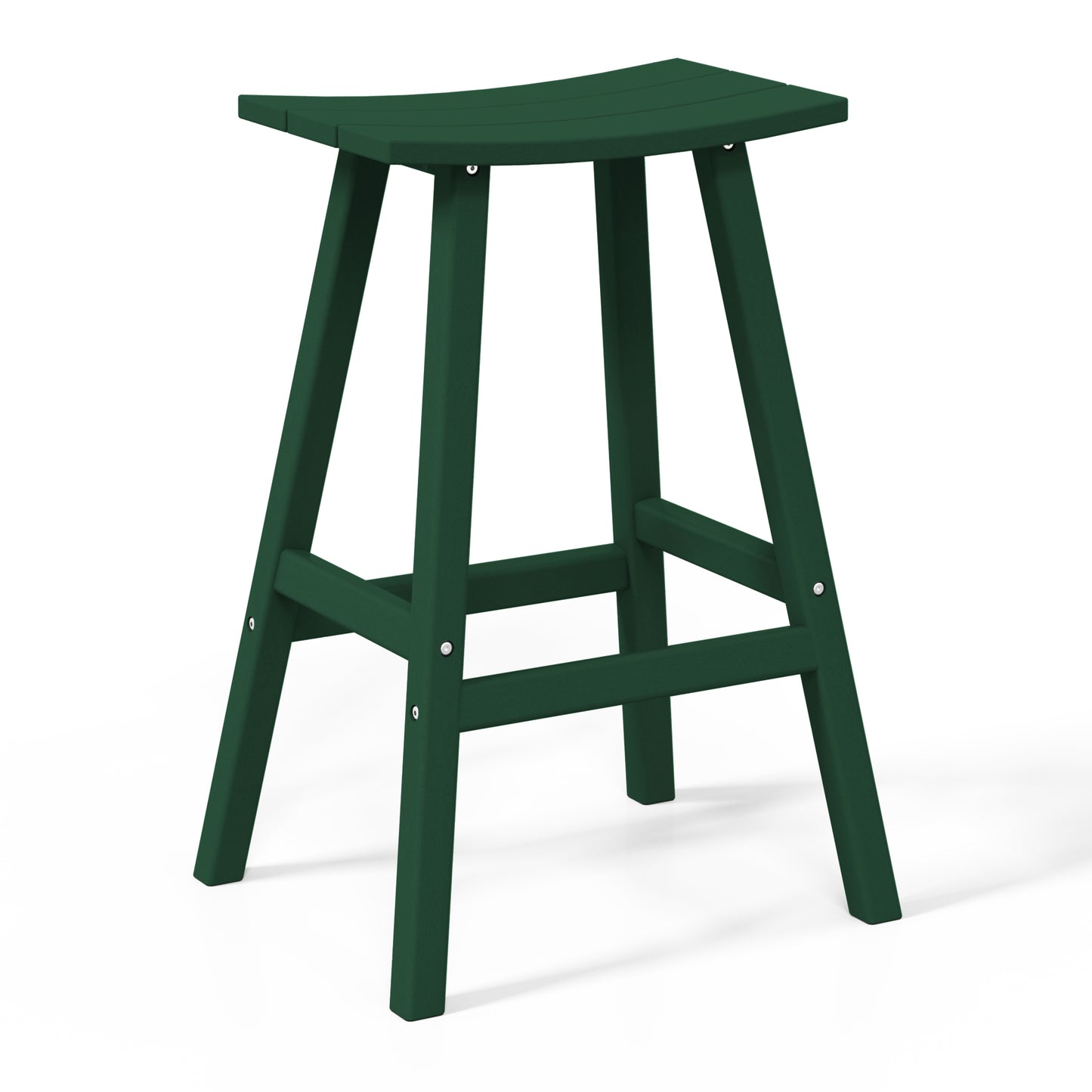 Stockholm All-Weather Outdoor Saddle Bar Stool (29" Height) Dark Brown Seahawk Designs Patio Bar & Counter Stools