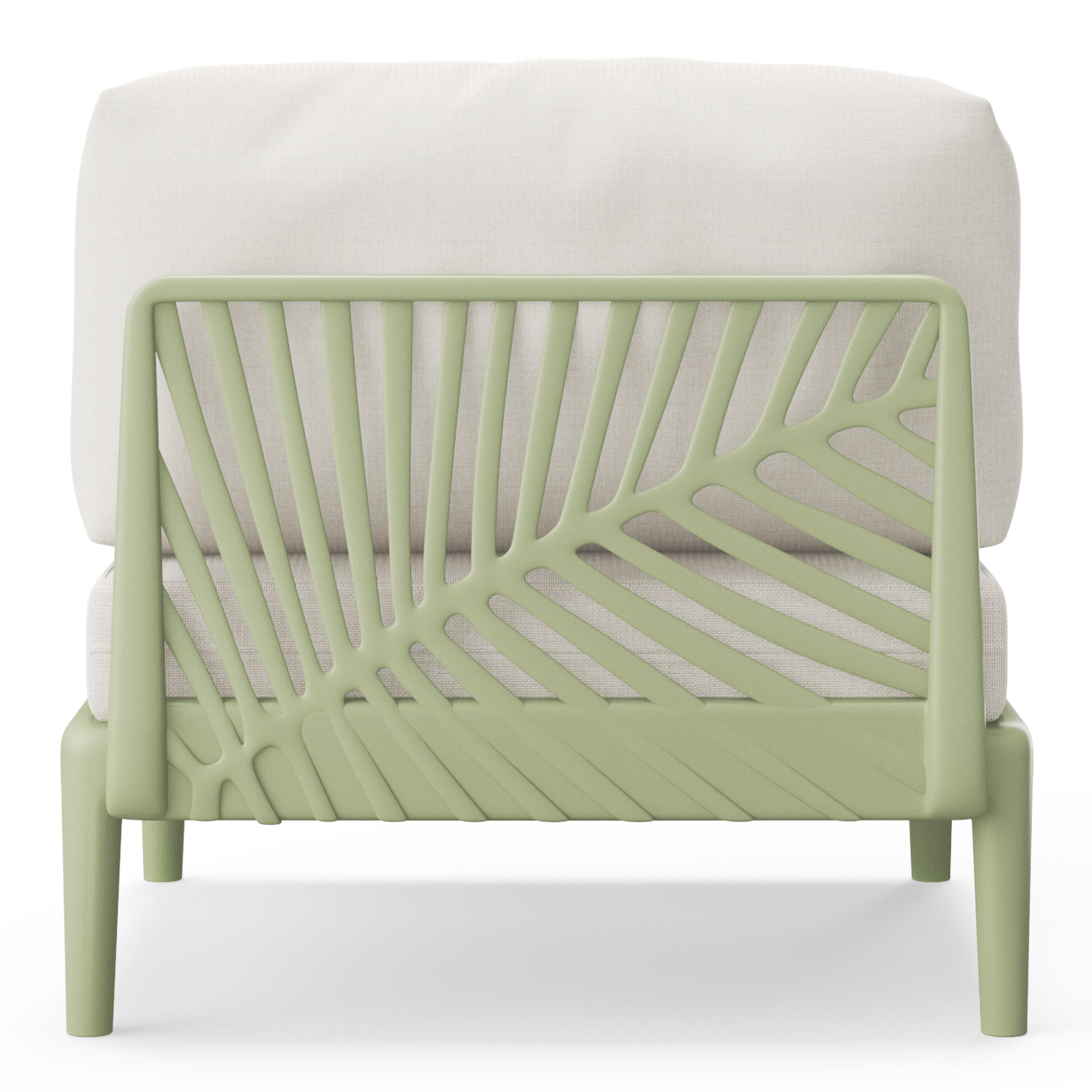 Polyform Deep Seating Armless Chair with Cushions Seahawk Designs Patio Chairs