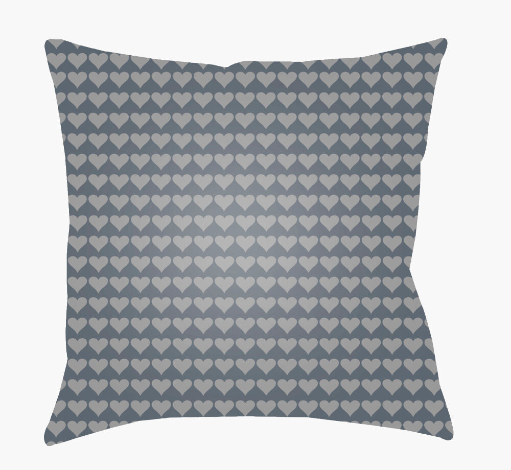 Littles Accent Pillow — Dark Blue/Gray