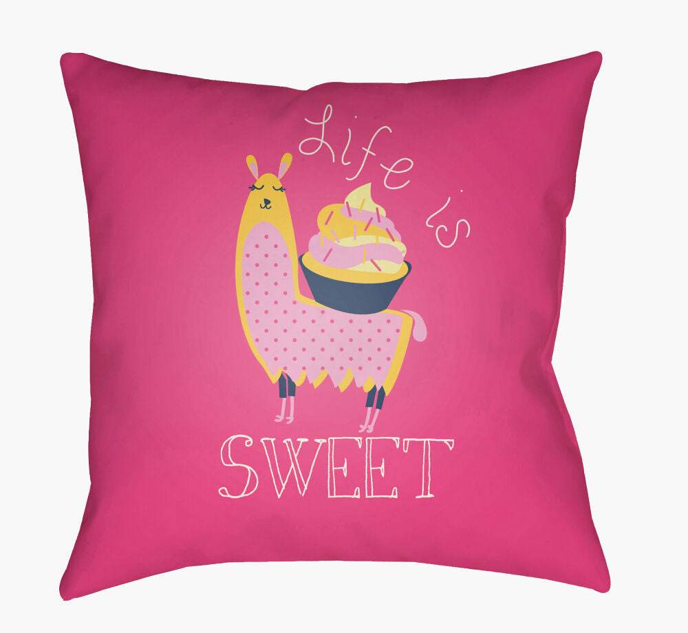 Littles Accent Pillow — Dark Blue/Lavender