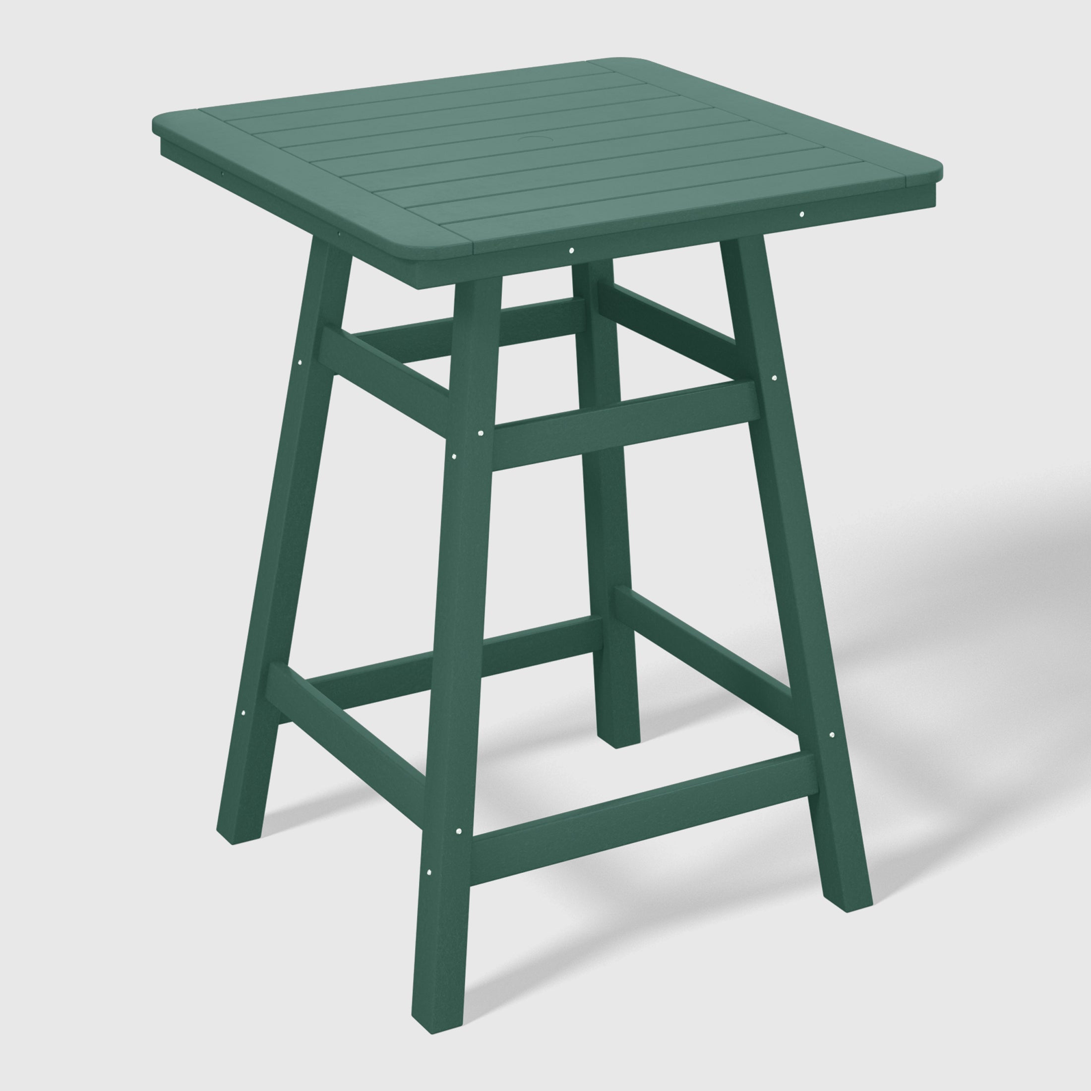 Stockholm All-Weather Outdoor Square Counter Table (31" Top) Dark Green Seahawk Designs Patio Bar Tables