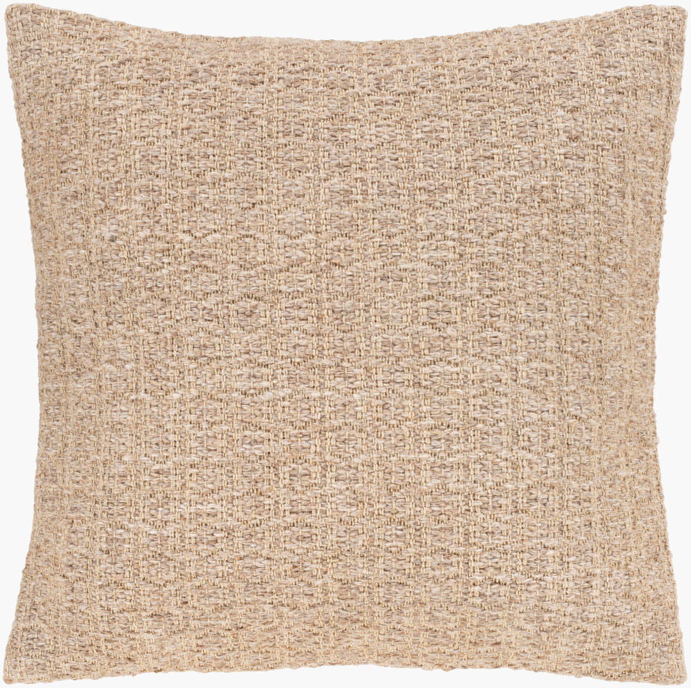 Leif Accent Pillow — Ivory/Tan