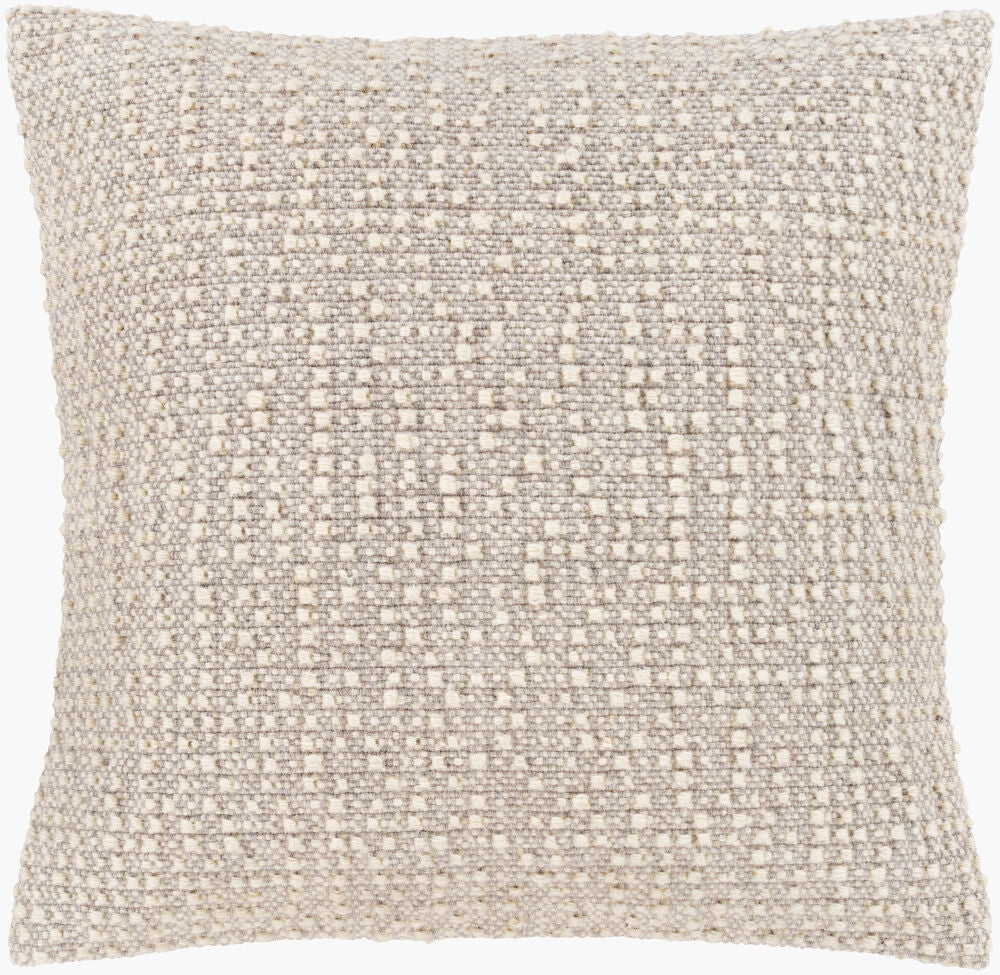Leif Accent Pillow — Ivory/Slate