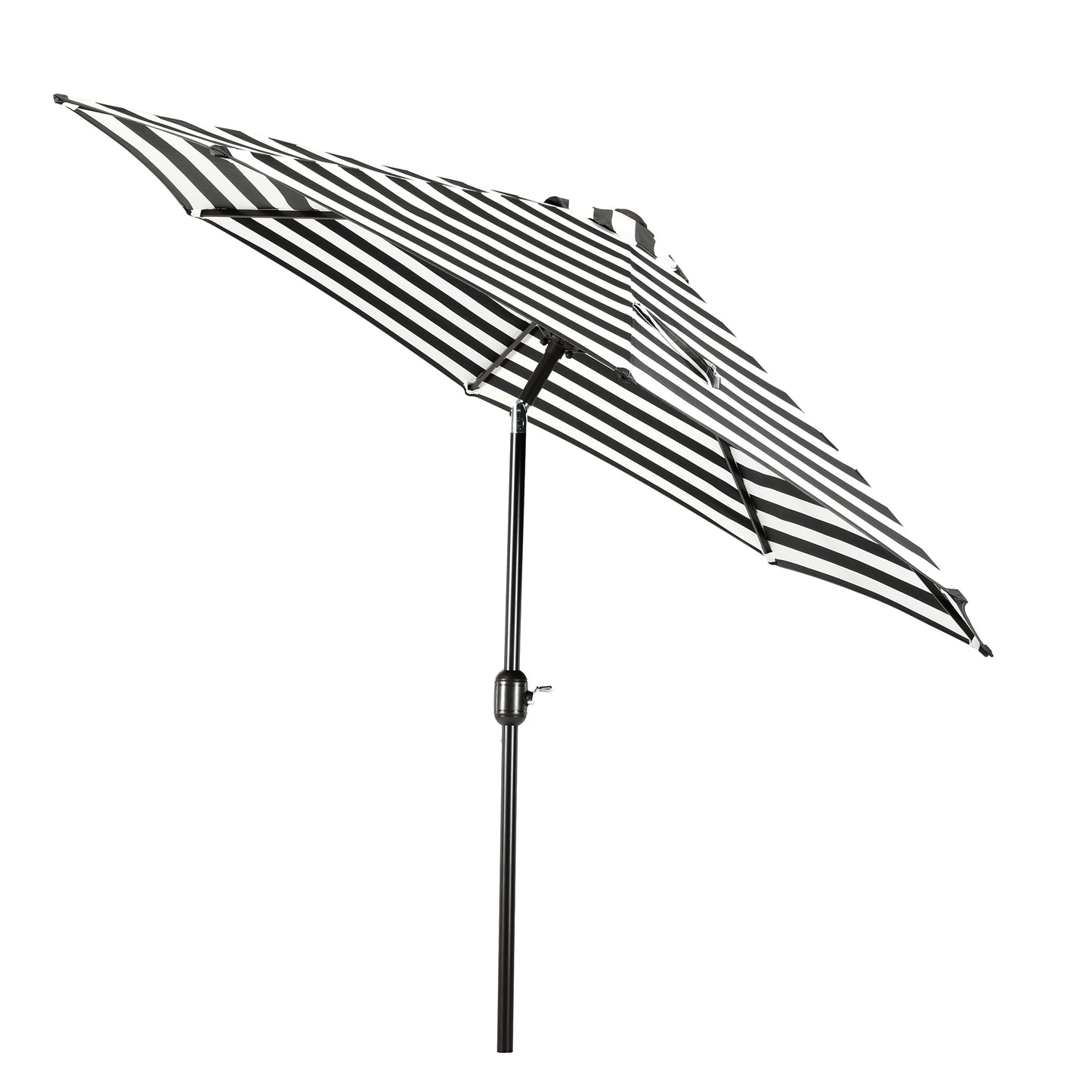 Kona 9 ft. Umbrella with Tilt and Crank Black White Seahawk Designs Patio Umbrellas
