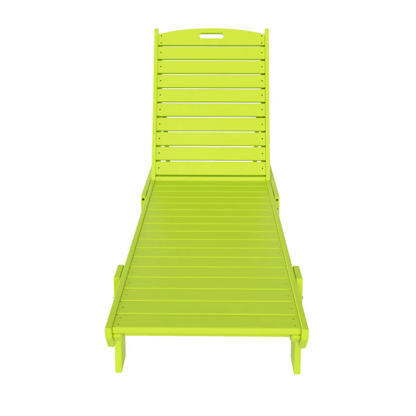 Santa Monica All-Weather Outdoor Reclining Sun Lounger Lime Seahawk Designs Patio Chaise Lounges