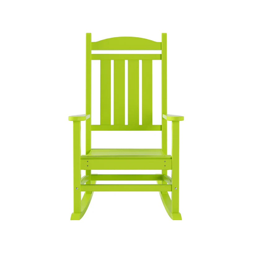 Tuscany All-Weather Outdoor Classic Porch Rocking Chair Lime Seahawk Designs Patio Rocking Chairs