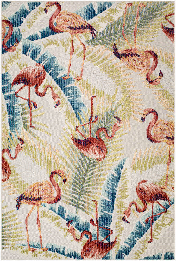 Lakeside Machine Woven Rug — Blue/Cream