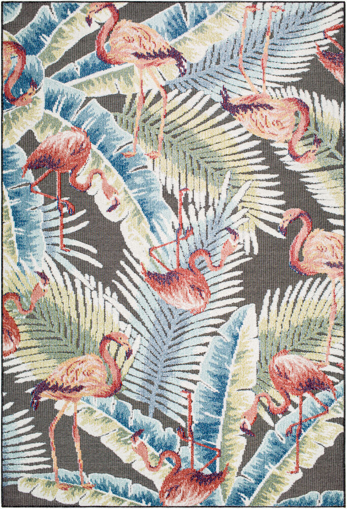 Lakeside Machine Woven Rug — Blue/Charcoal