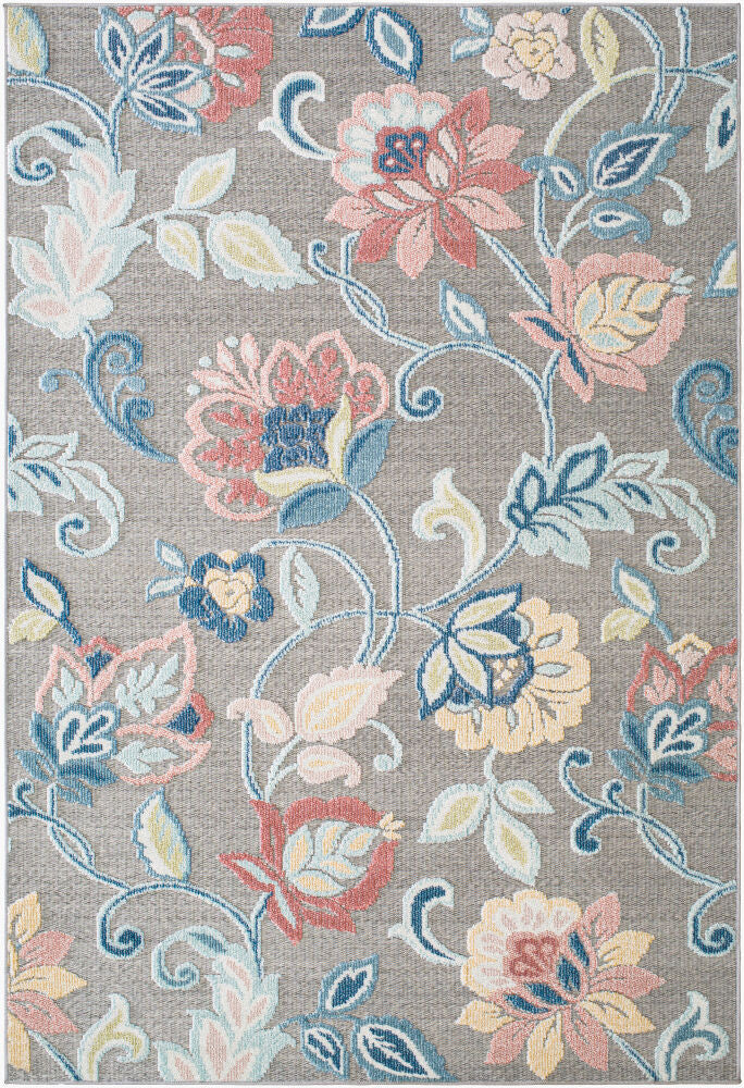 Lakeside Machine Woven Rug — Blue/Cream