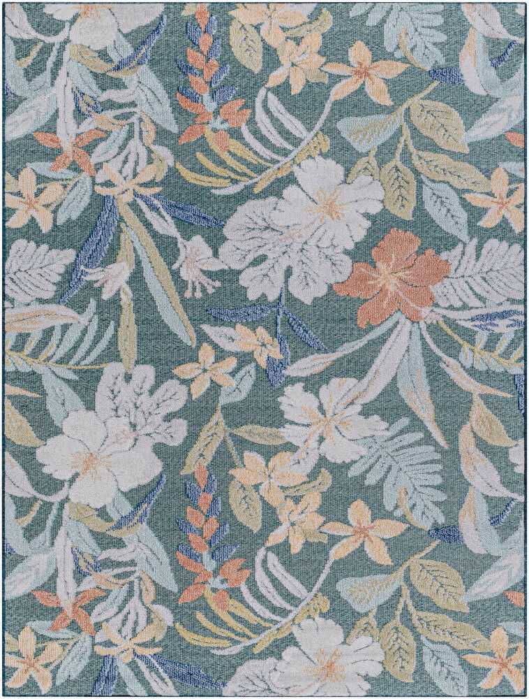 Lakeside Machine Woven Rug — Cream/Medium Green