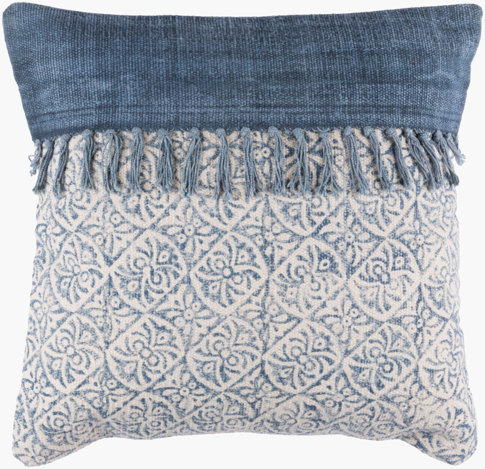 Lola Accent Pillow — Cream/Navy