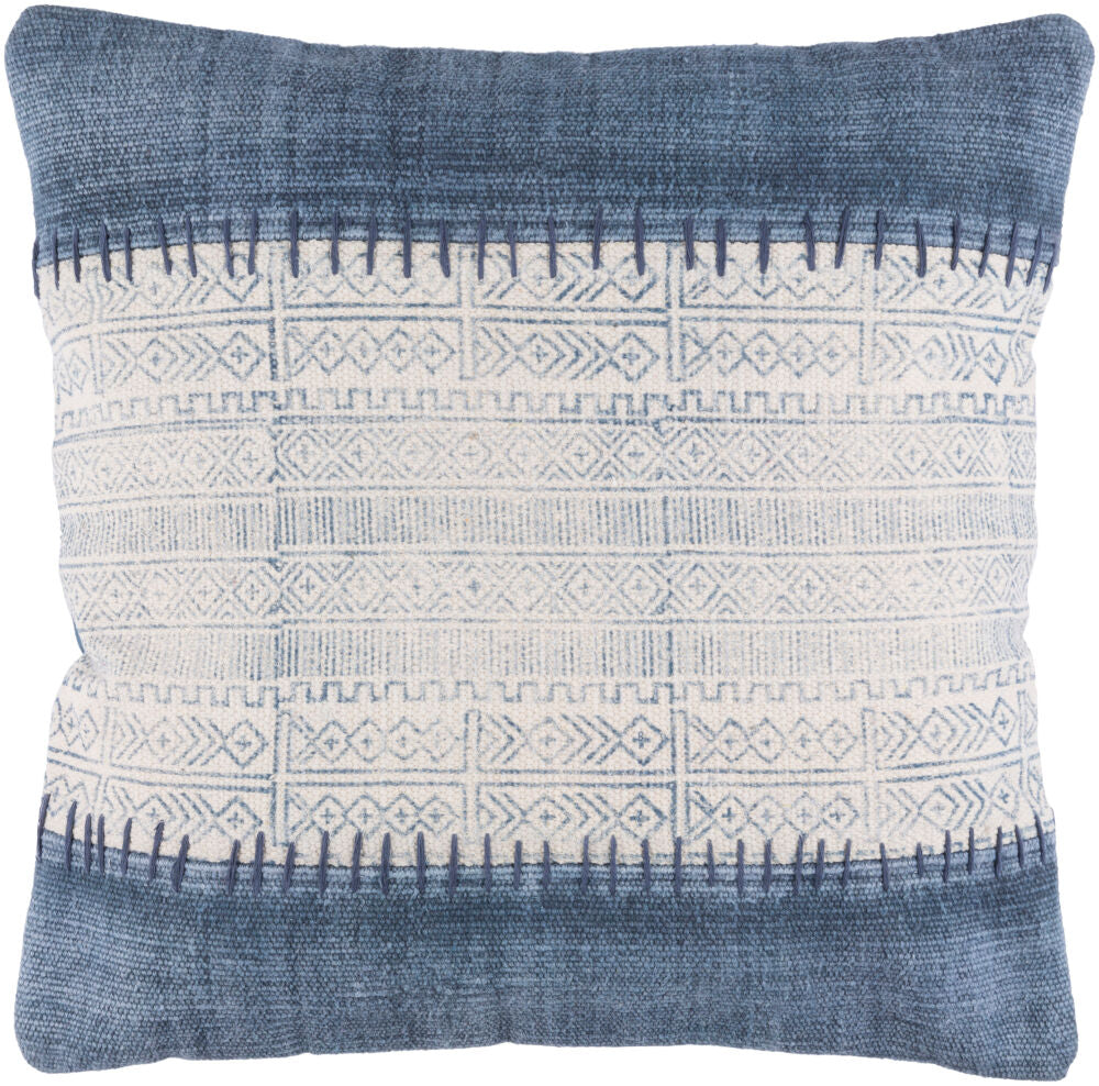 Lola Accent Pillow — Cream/Navy
