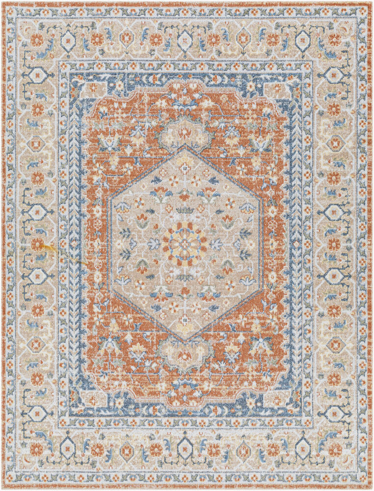 Lillian Machine Woven Rug — Brown/Gray