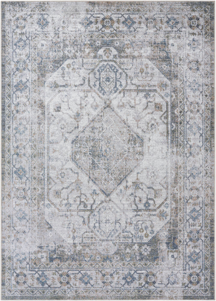 Lillian Machine Woven Rug — Brown/Charcoal