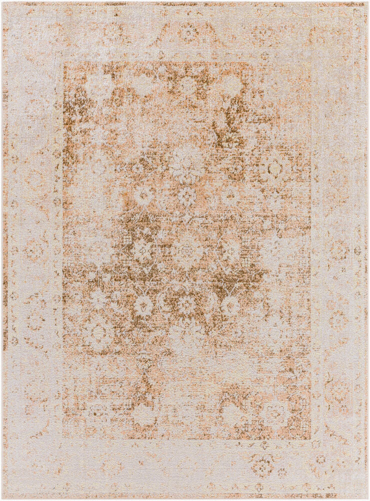 Lillian Machine Woven Rug — Brown/Dark Brown