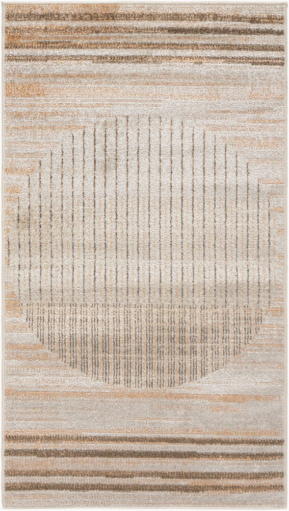 Lillian Machine Woven Rug — Brown/Dark Brown