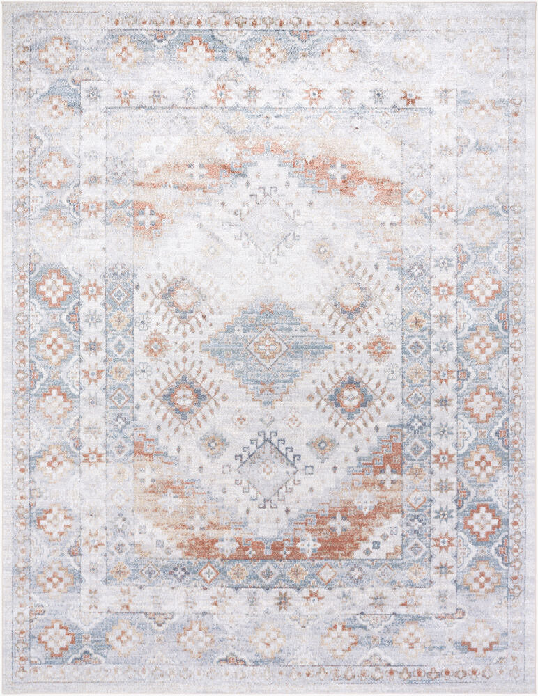 Lillian Machine Woven Rug — Brown/Charcoal