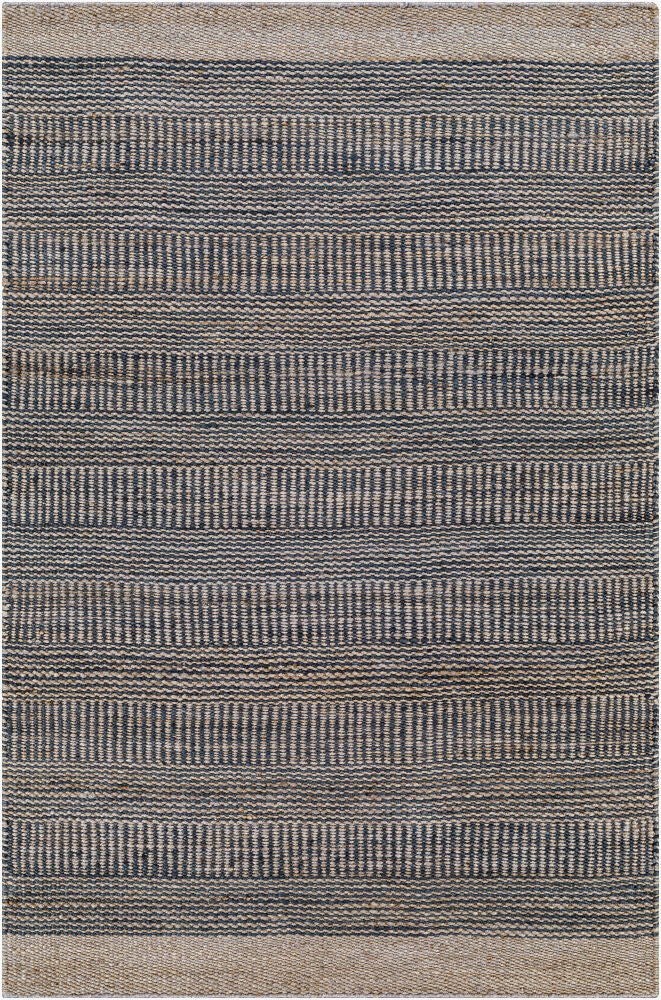 Lima Handmade Rug — Dark Blue/Light Gray