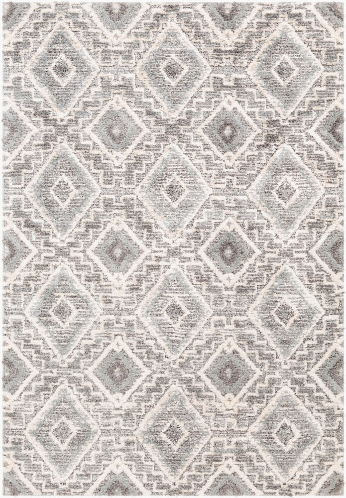 La Maison Machine Woven Rug — Beige/Charcoal