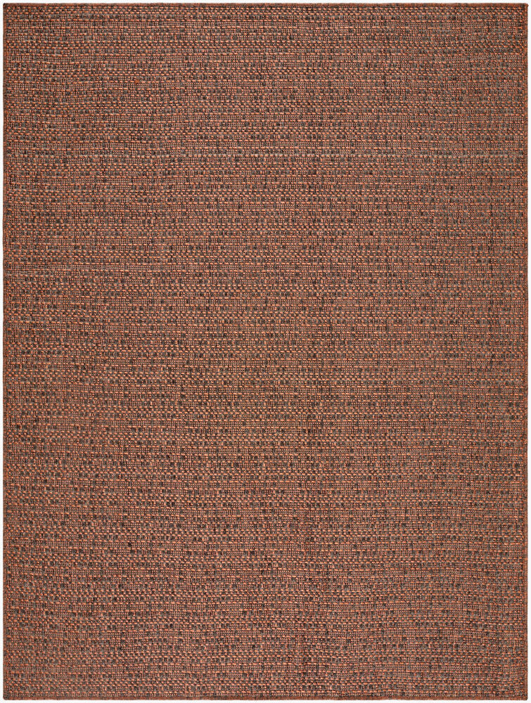 Lumina Machine Woven Rug — Camel/Dark Brown