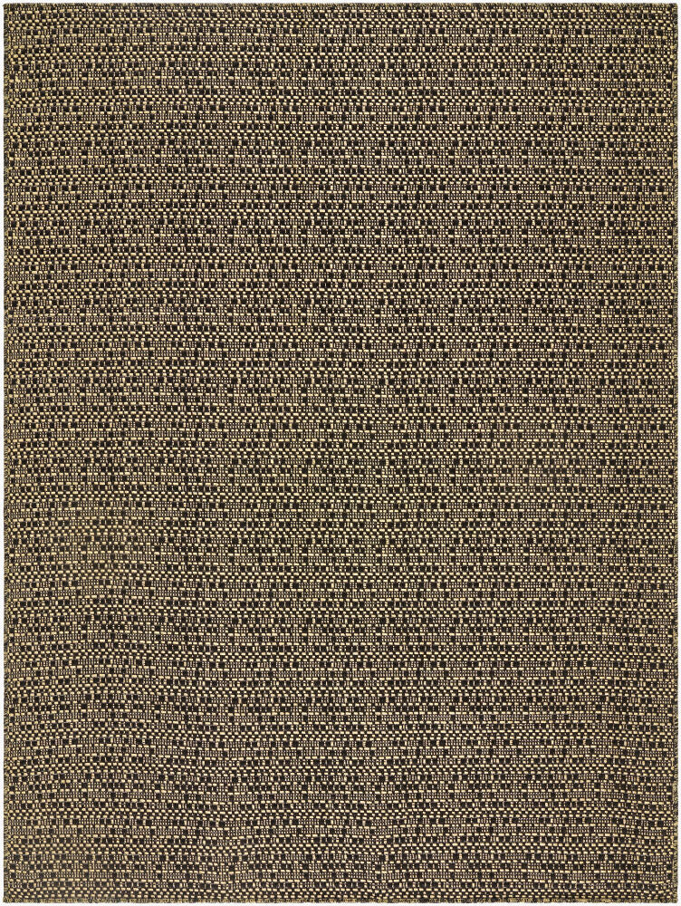 Lumina Machine Woven Rug — Black/Yellow