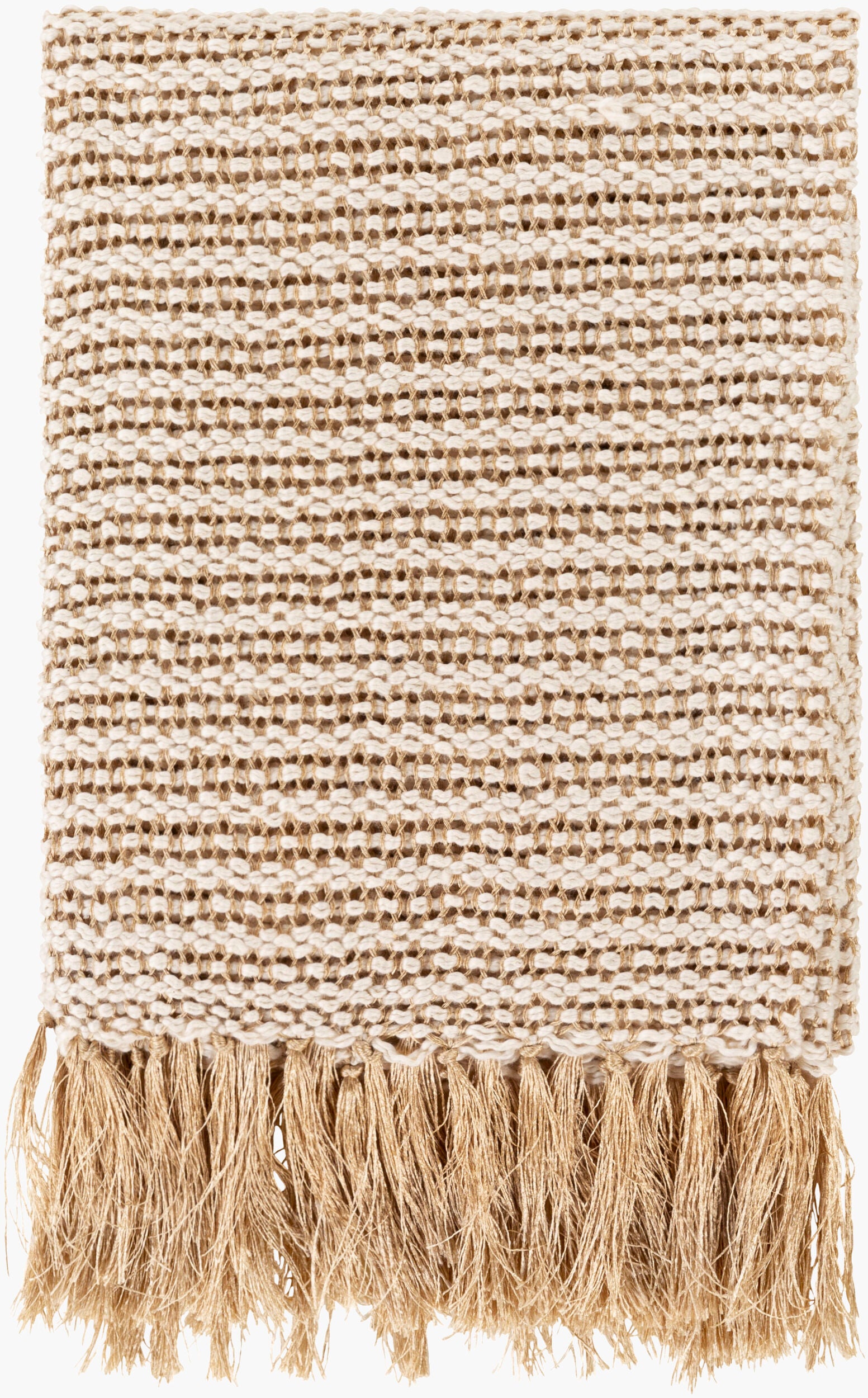 Lanie Throw — Ivory/Metallic Gold