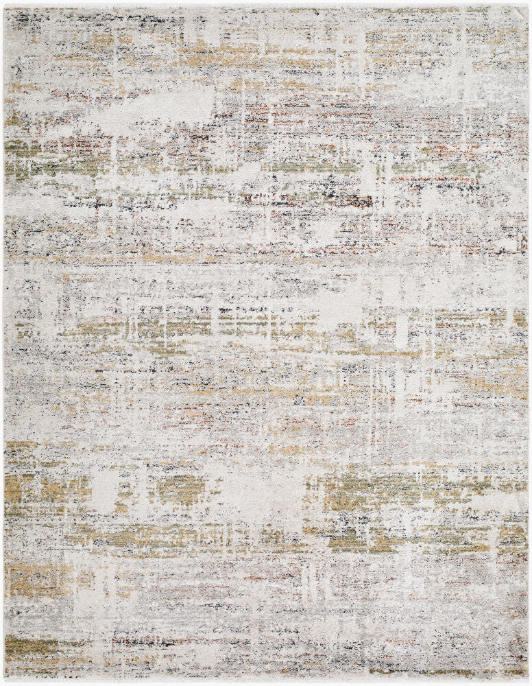 Lausanne Machine Woven Rug — Black/Burnt Orange