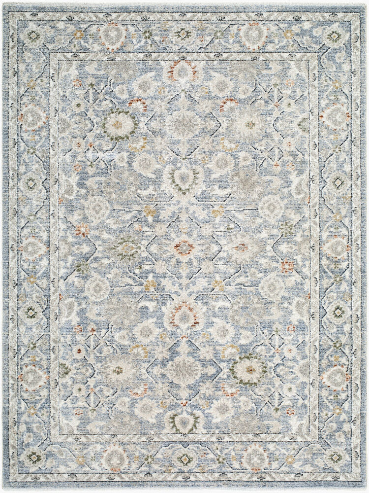 Lausanne Machine Woven Rug — Black/Blue