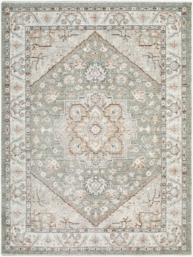 Lausanne Machine Woven Rug — Black/Burnt Orange