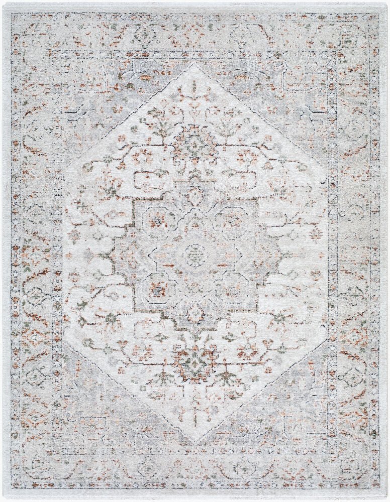 Lausanne Machine Woven Rug — Black/Burnt Orange