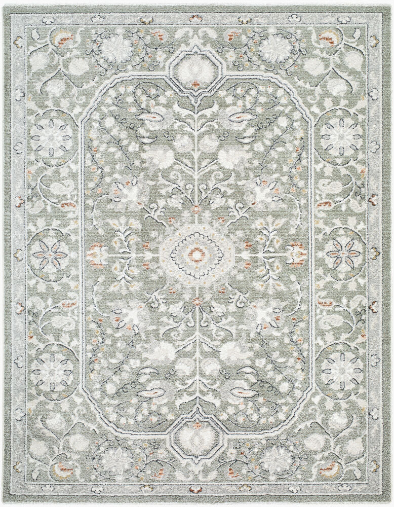 Lausanne Machine Woven Rug — Black/Burnt Orange