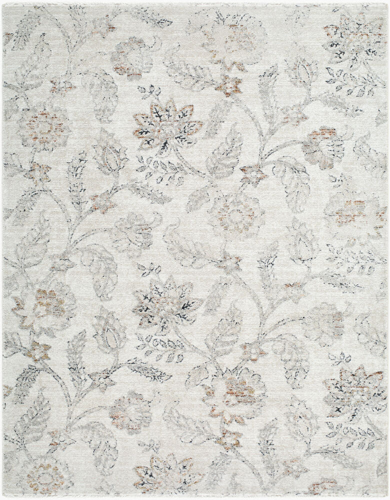 Lausanne Machine Woven Rug — Black/Burnt Orange