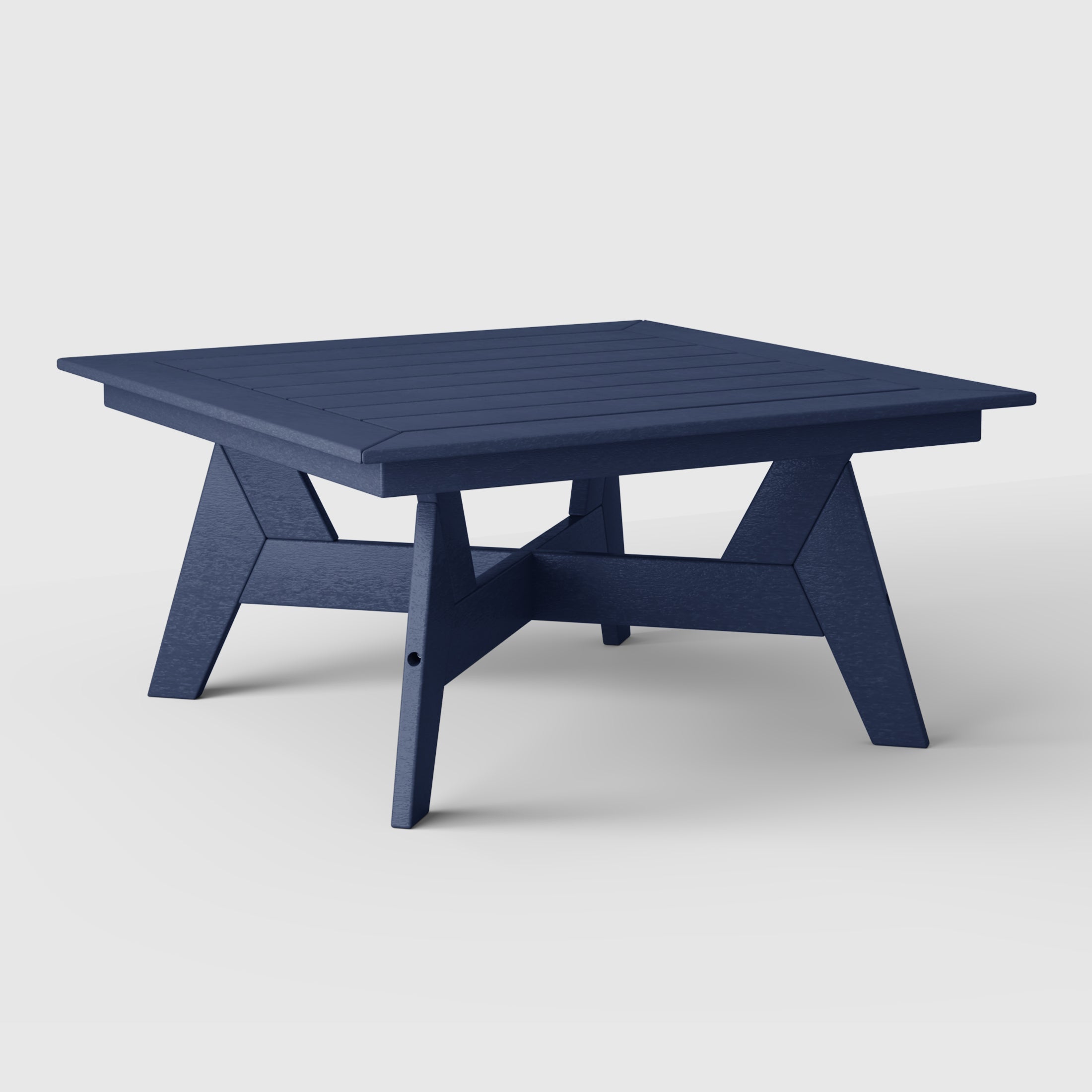 Scottsdale All-Weather Outdoor Square Coffee Table (37" Top) Navy Blue Seahawk Designs Patio Coffee Tables