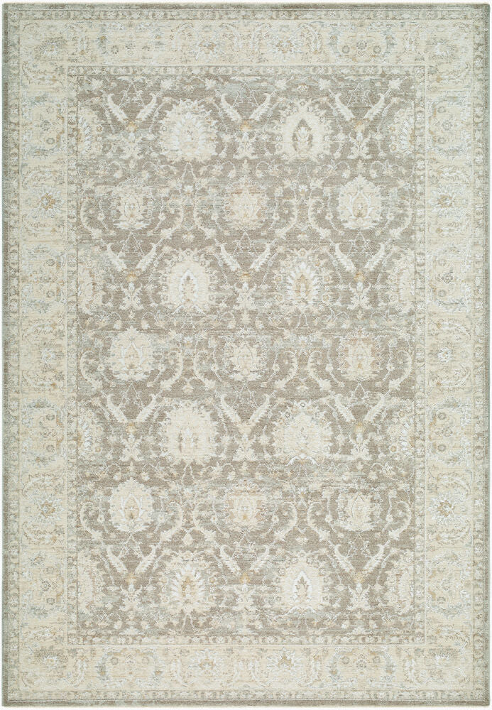 Lotus Machine Woven Rug — Cream/Light Beige