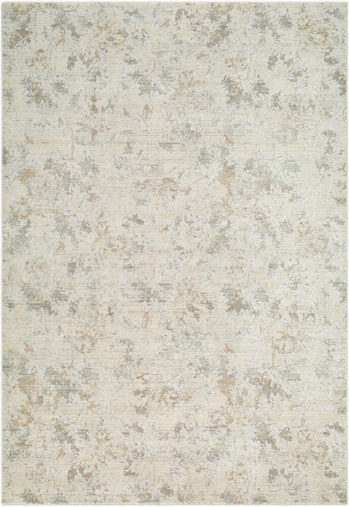 Lotus Machine Woven Rug — Cream/Light Beige